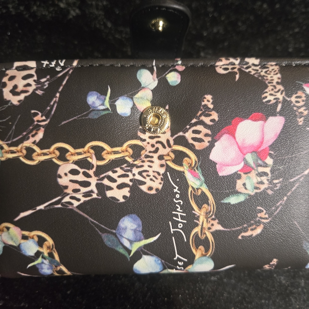 Betsey Johnson Floral and Leopard Print Wallet - Picture 5 of 5